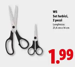 Lidl W5 Set Set forbici offerta