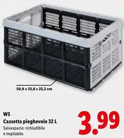 Lidl W5 Cassetta pieghevole offerta