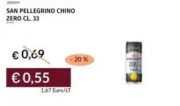 Prezzemolo e Vitale San pellegrino chino zero offerta
