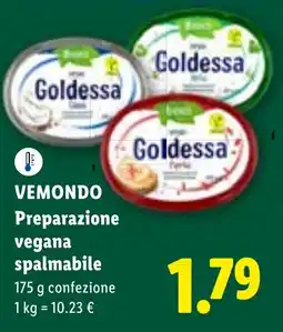 Lidl VEMONDO Preparazione vegana spalmabile offerta