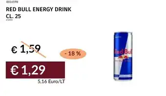 Prezzemolo e Vitale Red bull energy drink offerta