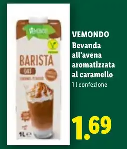 Lidl VEMONDO Bevanda all'avena aromatizzata al caramello offerta