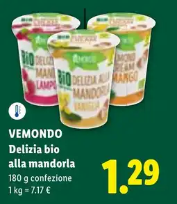 Lidl VEMONDO Delizia bio alla mandorla offerta