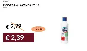 Prezzemolo e Vitale Lysoform lavanda offerta