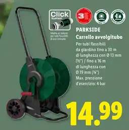 Lidl PARKSIDE Carrello avvolgitubo offerta
