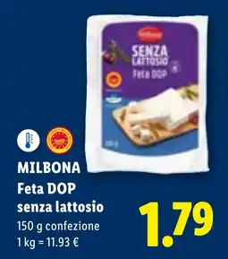 Lidl MILBONA Feta DOP senza lattosio offerta