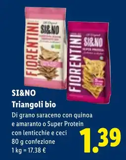 Lidl SI&NO Triangoli bio offerta