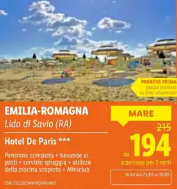 Lidl Hotel De Paris offerta