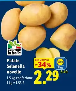 Lidl Patate Selenella novelle offerta