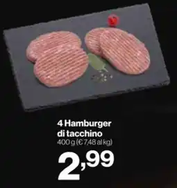 In'S Mercato 4 Hamburger di tacchino offerta