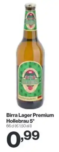 In'S Mercato Birra Lager Premium Hollebrau 5° offerta