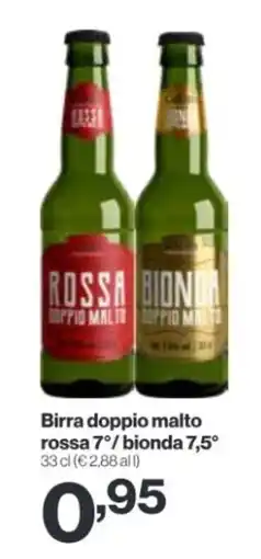 In'S Mercato Birra doppio malto rossa 7°/ bionda 7,5° offerta