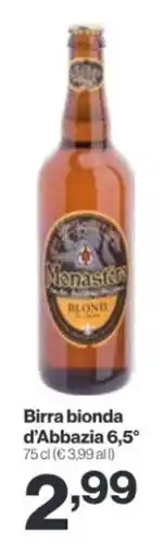 In'S Mercato Birra bionda d'Abbazia 6,5° offerta