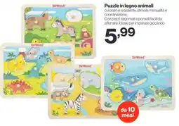In'S Mercato Puzzle in legno animali offerta