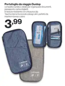 In'S Mercato Portafoglio da viaggio Dunlop offerta