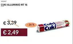 Prezzemolo e Vitale Cuki alluminio mt 16 offerta