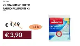 Prezzemolo e Vitale Vileda igiene super panno pavimenti x3 offerta