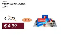 Prezzemolo e Vitale Vileda scopa classica 2 in 1 offerta
