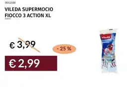 Prezzemolo e Vitale Vileda supermocio fiocco 3 action xl offerta
