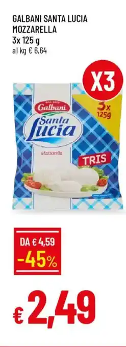 Galassia Galbani santa lucia mozzarella offerta