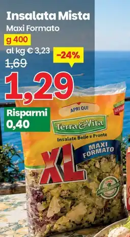 Prix Quality Terra & Vita Insalata Mista offerta