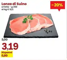 Prix Quality Lonza di Suino a Fette offerta