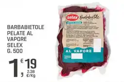 Supermercati Dok Barbabietole pelate al vapore SELEX offerta