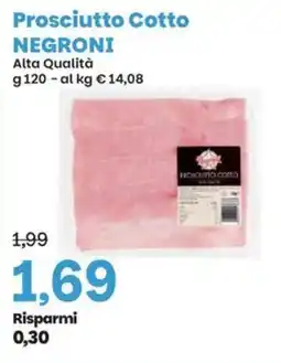 Prix Quality Prosciutto Cotto NEGRONI offerta