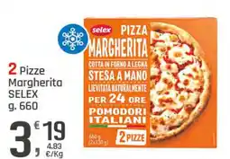 Supermercati Dok 2 Pizze Margherita SELEX offerta