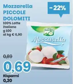 Prix Quality Mozzarella PICCOLE DOLOMITI offerta