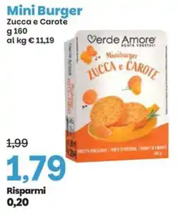 Prix Quality Verde Amore Mini Burger Zucca e Carote offerta
