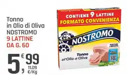 Supermercati Dok Tonno in Olio di Oliva NOSTROMO offerta