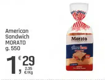 Supermercati Dok American Sandwich MORATO offerta