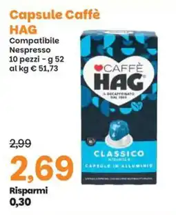 Prix Quality Capsule Caffè HAG offerta
