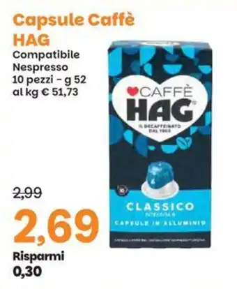 Prix Quality Capsule Caffè HAG offerta