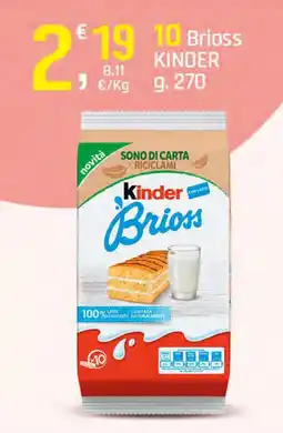Supermercati Dok 10 Brioss KINDER offerta