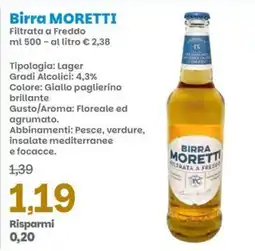 Prix Quality Birra MORETTI offerta
