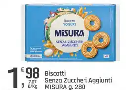 Supermercati Dok Biscotti Senza Zuccheri Aggiunti MISURA offerta