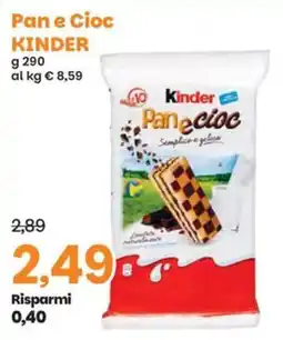 Prix Quality Pan e Cioc KINDER offerta