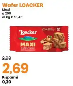 Prix Quality Wafer LOACKER offerta