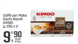 Supermercati Dok Caffè per Moka Gusto Napoli KIMBO offerta