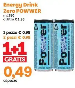 Prix Quality Energy Drink Zero POWWER offerta