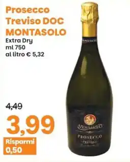 Prix Quality Prosecco Treviso DOC MONTASOLO Extra Dry offerta