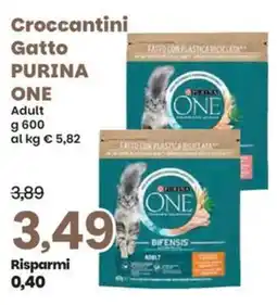 Prix Quality Croccantini Gatto PURINA ONE Adult offerta