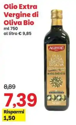 Prix Quality AGRIDE Olio Extra Vergine di Oliva Bio offerta