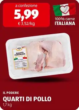 ALDI Il podere quarti di pollo offerta