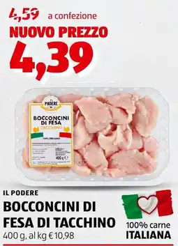 ALDI Il podere bocconcini di fesa di tacchino offerta