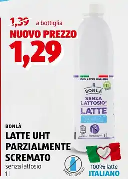 ALDI Bonlà latte uht parzialmente scremato offerta
