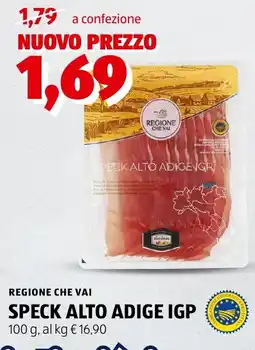 ALDI Regione che vai speck alto adige IGP offerta