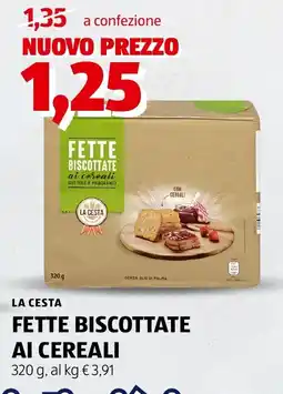 ALDI La cesta fette biscottate ai cereali offerta